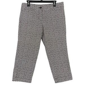 LOFT Pants Cropped Trouser Modern Professional Ditzy Floral Office 2 Weekend 10P